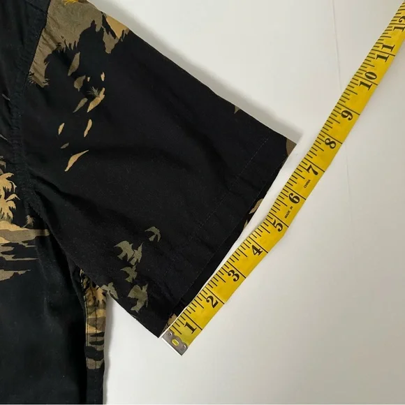 Billabong Mens Tropical Black Button Down Shirt - Picture 6 of 12